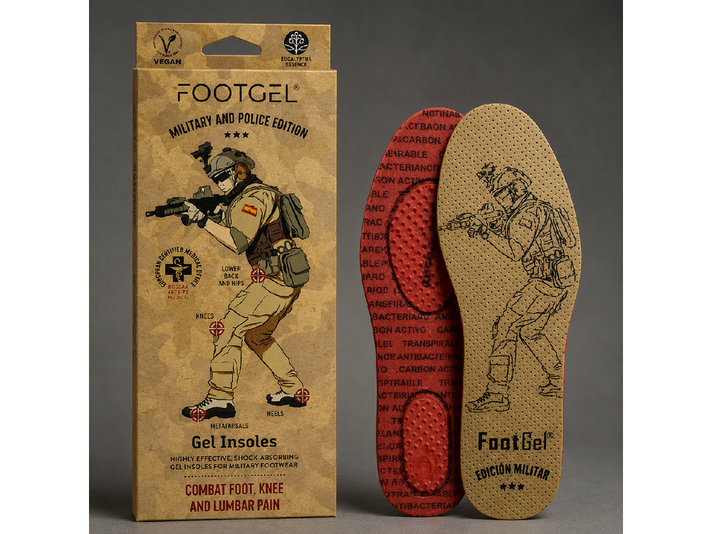 FOOTGEL MILITARY – Gelové stélky