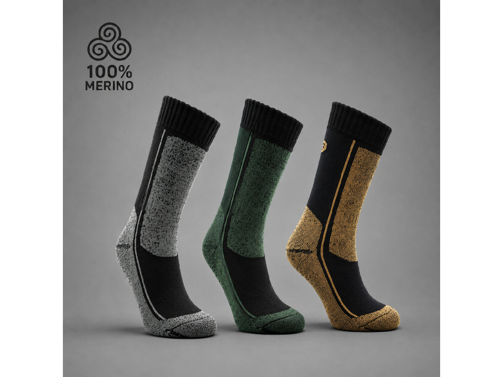 PRO-MERINO – Zimní merino ponožky